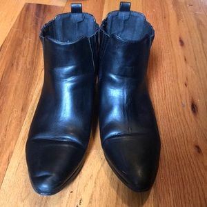 Black ankle booties